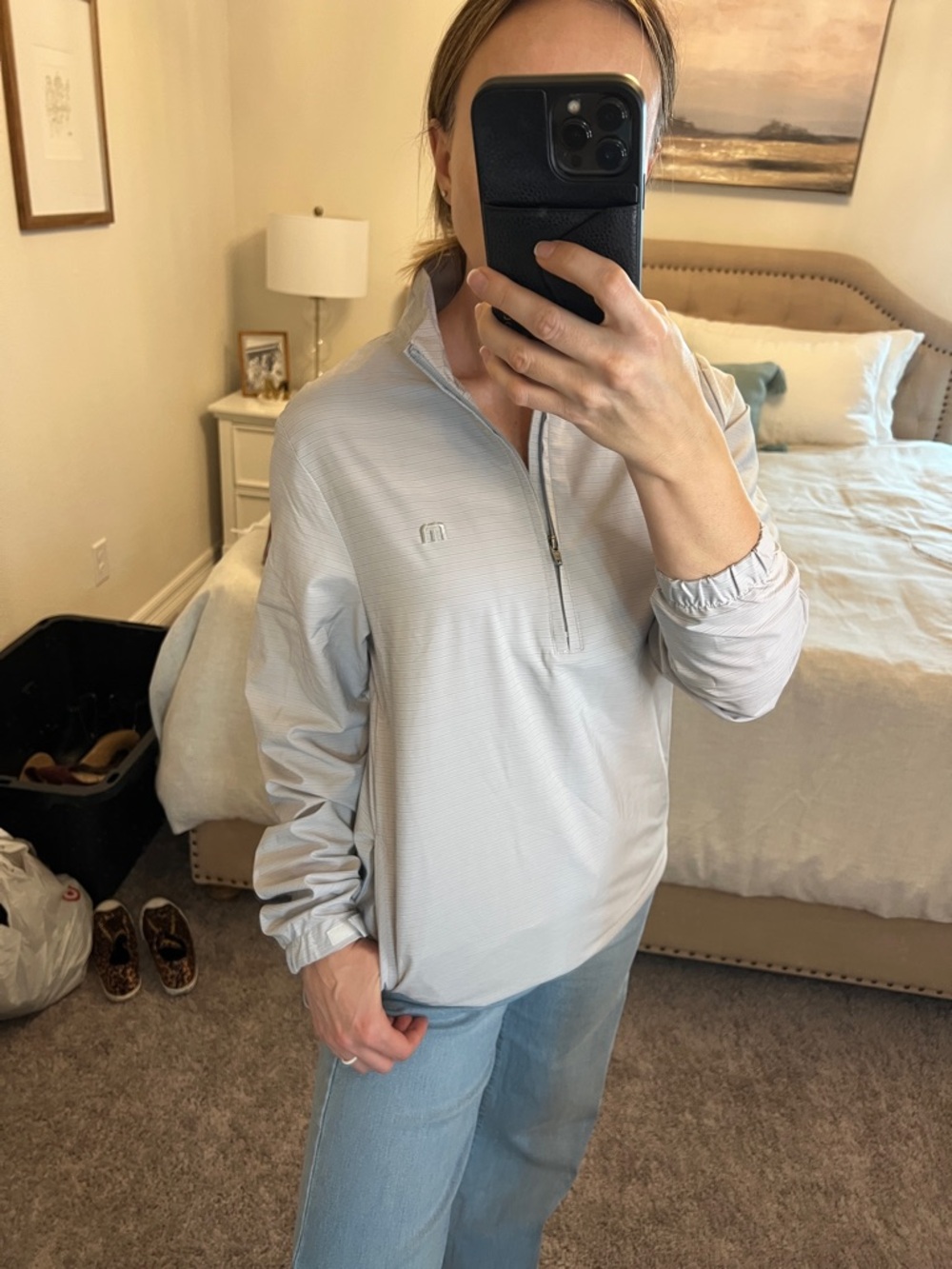Travis Mathew Luca quarter zip golf windbreaker - Picture 3 of 9